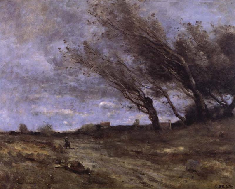 Corot Camille Rafaga of wind